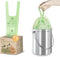 1.2-1.6 Gallon Compostable Bags with Handles, 100 Count Small Biodegradable Kitchen Waste Bags for Countertop Bin