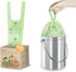 1.2-1.6 Gallon Compostable Bags with Handles, 100 Count Small Biodegradable Kitchen Waste Bags for Countertop Bin