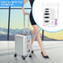 Accmor 10 Pieces Makeup Travel Containers with Lids, 3/5/10/15/20 Gram Size Cosmetic Jars, 5 Mini Spatulas, White