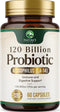 Nature's Probiotic Supplement for Gut Health & Bloating, 120 Billion CFU Probiotics for Women's Vaginal pH & Daily