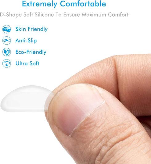Silicone Adhesive Eyeglass Nose Pads - 20 Pairs for Eyeglasses