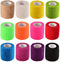 Self-Adhesive Elastic Wrap Bandage Tape, Pack of 12, Assorted Color, 2 Inches x 5 Yards