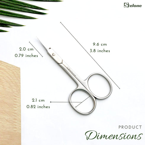 Premium Small Curved Cuticle Scissors, Stainless Steel Manicure & Beauty Scissor for Women