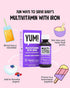 NovaFerrum Yum Multivitamin with Iron - 120 Servings, Immune Support for Infants, Toddlers & Kids