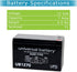 UPG 550VA APC Back-UPS ES Replacement Battery