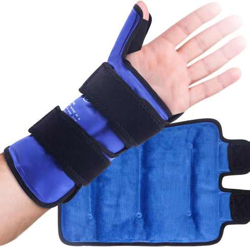 Hilph Large Thumb Wrist Ice Pack - Reusable Gel Ice Wrap for Carpal Tunnel & Tenosynovitis Pain Relief