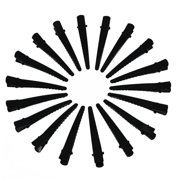 YAKA 50 Pack 6cm/2.36" Black Metal Alligator Hair Clips - Professional Non-slip Hair Accessories for Girls Women