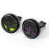 2PCS Tree of Life Car Diffuser Aromatherapy Essential Oil Black Stainless Steel Locket with 12 Felt Pads