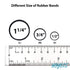 HOYOLS Assorted Size Small Rubber Bands, Black Elastics Hair Ties for Kids (600pcs)