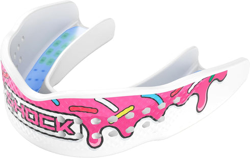Shock Doctor Sports Mouth Guard, Breathable Low Profile Custom Fit for Basketball, Football, Lacrosse, Hockey