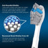 Replacement Brush Heads, 10 Count Compatible with Philips Sonicare Electric Toothbrush, Charcoal/Blue Refills