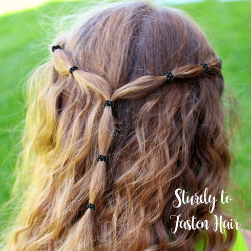 YGDZ 4000pcs Hair Rubber Bands, Clear Black Elastic Hair Ties for Toddlers Girls Baby Hair