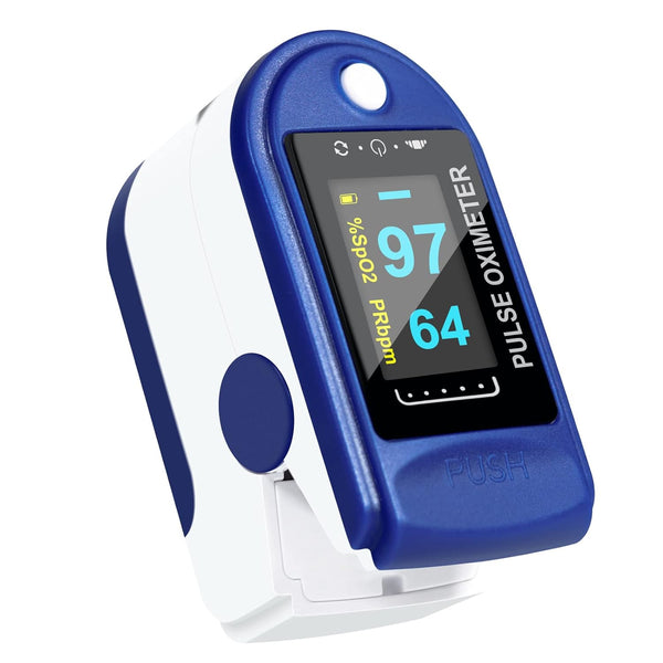 Easy@Home Fingertip Pulse Oximeter (Not for Medical Use), SpO2 Blood Oxygen Saturation Meter and Heart Rate Monitor