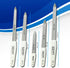 SMI 5 Pcs Solingen Germany Sapphire Metal Nail File Set, Double Sided Professional Manicure Pedicure Kit