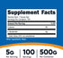 Nutricost L-Glutamine Powder (500 Grams) Unflavored - Gluten Free & Non-GMO, 100 Servings
