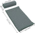 Set Acupoint Massage Mat Pillow with Bag Grey Yoga Exercise Mat for Neck and Back Relief for Relaxation and Muscle