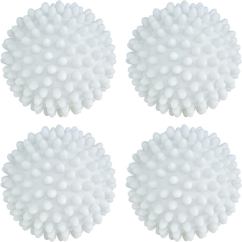 XIEHE 4 Pack Dryer Balls - Non-Toxic Reusable Dryer Balls (White)