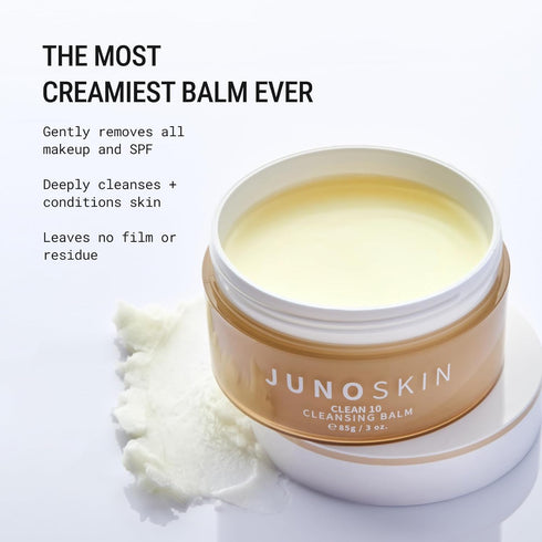 JUNO & Co. Clean 10 Cleansing Balm | 10 Ingredients Makeup Remover | 85g / 3.0oz