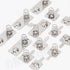 Rustark 100Pcs Battery Spring Plate Assortment Kit Negative to Positive Conversion Spring Contact Plate Battery Springs