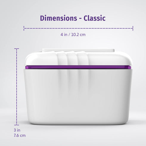 Dentures Cleaner Soaking Bath – Container for Dental Appliances’ Cleaning Solution (Classic)