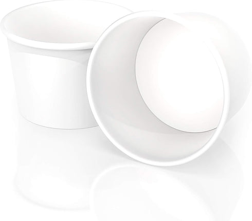 Sheriffdrink Frozen Frozen Pack 100 Ice Cream Paper Cups Yogurt Cup White Dessert Bowls Dessert Supplies