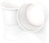 Paper Ice Cream Cups 4oz Small White Dessert Bowls Pack of 50 Count for Frozen Yogurt and Frozen Dessert Supplies