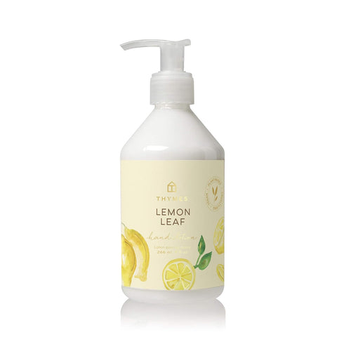 Thymes Moisturizing Hand Lotion for Dry Skin, Luxury Hand Lotion with Shea Butter & Vitamin E (Lemon Leaf, 9 fl oz)