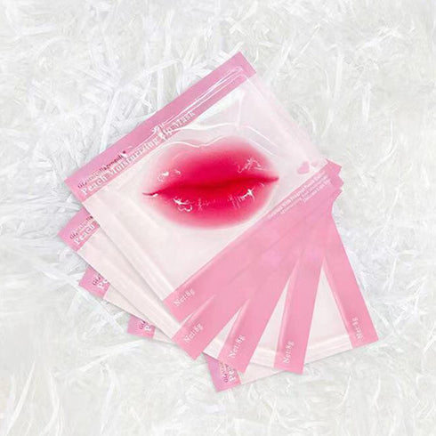 30 Pieces Moisturizing Collagen Crystal Lip Mask - Anti-Aging & Anti-Chapped, Reduce Lip Wrinkles, Smooth Skin (Rose)