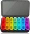 SUMMUE Weekly Pill Organizer 3 Times A Day, 7 Day Pill Box Large