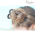 Parcelona French Mystic Wavy Set of 3 U Shaped Hair Pins for Women Fashion Flexible Durable Girls Styling Accessories