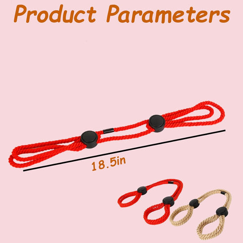 JIANJIEDATA 2PCS Adjustable Sex Cuffs Soft Wrist Cuffs for Bedroom Play Nylon Ankle Cuffs Sexy Handcuffs Bondage
