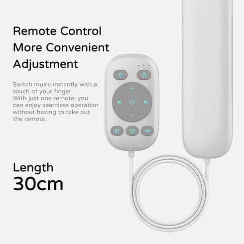 Under-Pillow Bone Conduction Sleep Speaker & White Noise Sound Machine with Sleep Timer, TF Card Compatible | for Side
