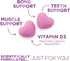 Calcium Supplement + Vitamin D3, Sugar Free Calcium Gummies for Bone & Teeth Support, 60 Gummies
