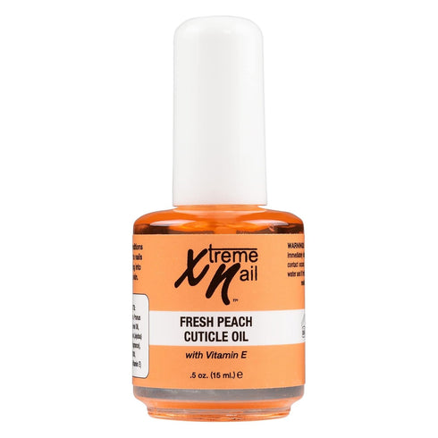 Xtreme Nail Cuticle Oil - Hydrating Scented Oil for Radiant Cosmetic Nail, Vitamin E Infused - Fresh Peach, 5oz