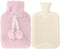JoanofArc Hot Water Bottle with Soft Cover, Small Hot Water Bag for Menstrual