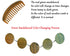 Louise Maelys Wooden Wide Tooth Comb for Curly Hair - Anti-Static Sandalwood Hair Combs for Adults and Kids