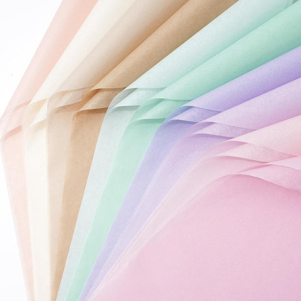 Whaline 60 Sheets Pastel Tissue Paper, 14 x 20 Inch Gift Wrapping Paper for DIY Crafts