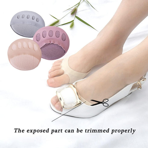 Ball of Foot Cushions (5 Pairs), Metatarsal Pads for Women & Men, Soft Reusable Forefoot Pads for Pain Relief