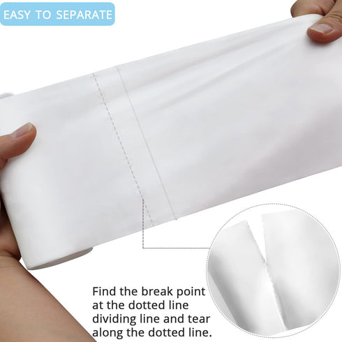 10 Gallon Ultra Strong Clear Trash Bags, 22 Micron, 75 Count for Office Kitchen