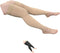 HealthyNees Thigh Length 20-30 mmHg Compression Swelling Wide Calf Leg Sleeve (Beige, 3X-Large)