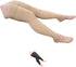 HealthyNees Thigh Length 20-30 mmHg Compression Swelling Wide Calf Leg Sleeve (Beige, 3X-Large)