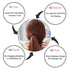 J-MEE Hair Bands 100PCS Seamless Cotton Ponytail Holders Scrunchies for Thick Hair (black)