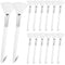 Patelai 14 Pieces Fan Brushes Applicator, Mask Brushes for Facial Makeup Tools (White)