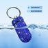 Portable Pill Case with Keychain, Waterproof Pill Holder for Outdoor Camping, Royal Blue