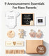 Set, Pregnancy Announcement Baby Announcement Props Ideas Include Letter Board, Pregnancy Test Box, Baby Onesie