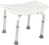 P'Lek Shop 6 Adjustable Medical Bath Tub Shower Chair Bench Stool Seat Without Back New White Height