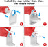 Laundry Detergent Cup Holder, Nozzle Upgraded Labor-Saving Switch, No More Messy Laundry Detergent