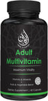 Halal Complete Multivitamin Capsules for Adults Men & Women | 60 Count | 42 Fruit & Vegetable Blend with Iron, Zinc