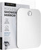 HONEYBULL Fogless Shower Mirror - Anti-Fog Acrylic Mirror with Razor Holder, No-Drill Wall Mount, Medium 6x8in