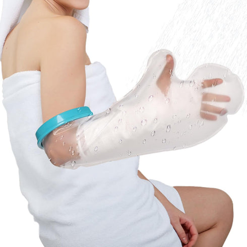 UpGoing Cast Covers for Shower Arm, Waterproof Cast Cover Shower Protector Bag for Wound Arm, Reusable